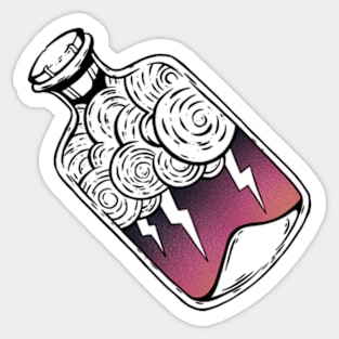 Lightning in a bottle Sticker